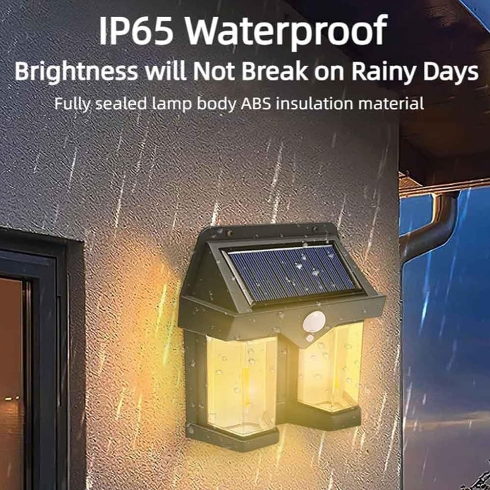 Solar Powered Wall Light + Auto Sensor (Waterproof) - Parchoun Store