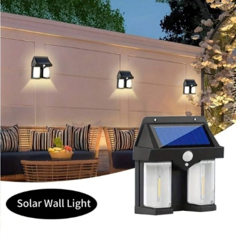 Solar Powered Wall Light + Auto Sensor (Waterproof) - Parchoun Store