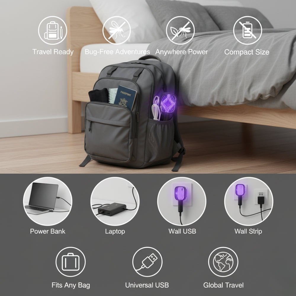 USB Portable Mosquito Killer Lamp + FREE OTG - Parchoun Store